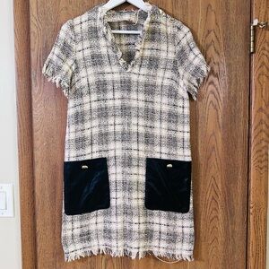 Zara Tweed Knee-Length Dress